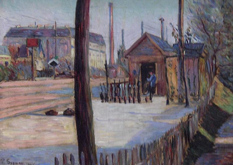 Paul Signac Railway junction near Bois Colombes china oil painting image